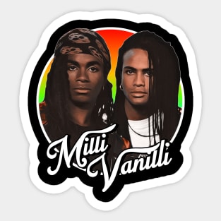 Retro Milli Vanilli Tribute Sticker